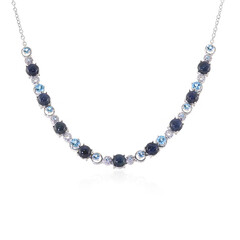 Collar en plata con Zafiro estrella azul