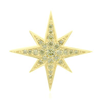 Colgante en oro con Diamante amarillo canario
