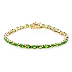Brazalete en oro con Diópsido de Rusia (La Revelle)