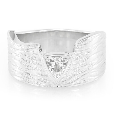 Anillo en plata con Topacio glacial
