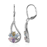 Pendientes en plata con Amatista de Bolivia