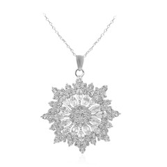 Collar en plata con Topacio blanco
