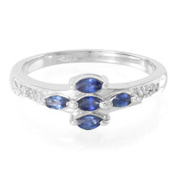 Anillo en plata con Zafiro de Laos