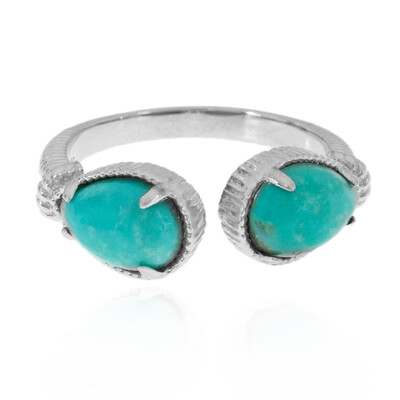 Anillo en plata con Campitos turquesas (Anne Bever)