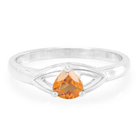 Anillo en plata con Granate Hesonita
