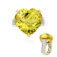 Anillo en plata con Cuarzo del Ouro Verde (Gems en Vogue)