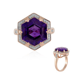 Anillo en oro con Amatista de Zambia (SUHANA)