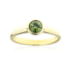Anillo en oro con Demantoide de Namibia (CUSTODANA)