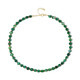 Collar en plata con Ágata verde