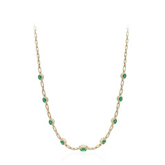 Collar en oro con Esmeralda de Zambia AAA (CIRARI)