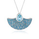 Collar en plata con Topacio azul cielo (Adela Silber)