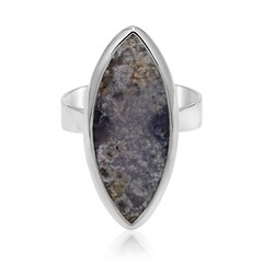 Anillo en plata con Ágata uva