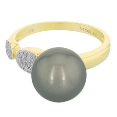 Anillo en oro con Perla cultivada de Tahití