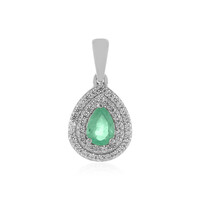 Colgante en plata con Esmeralda de Rusia