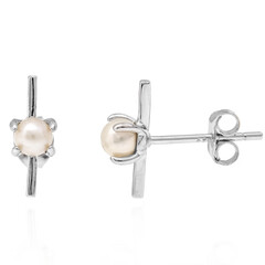 Pendientes en plata con Perla Freshwater