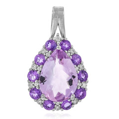 Colgante en plata con Amatista Rosa de Francia