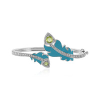Brazalete en plata con Peridoto