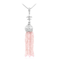 Collar en plata con Cuarzo rosa (Dallas Prince Designs)