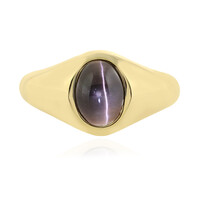 Anillo en plata con Sillimanita ojo de gato