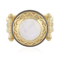 Anillo en plata con Piedra de Luna arcoíris (Memories by Vincent)