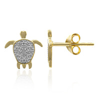Pendientes en plata con Diamante I3 (I)