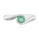 Anillo en plata con Esmeralda de Rusia