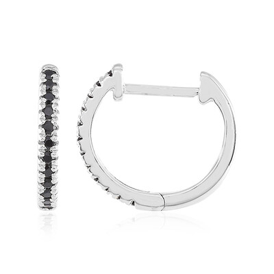 Pendientes en plata con Espinela negra