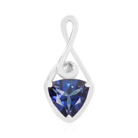 Colgante en plata con Topacio azul royal