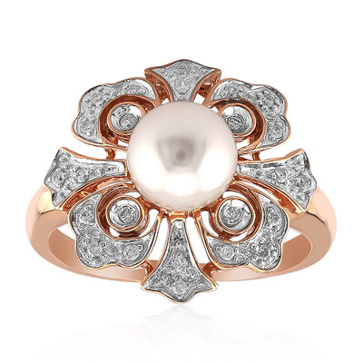 Anillo en oro con Perla de Akoya (TPC)