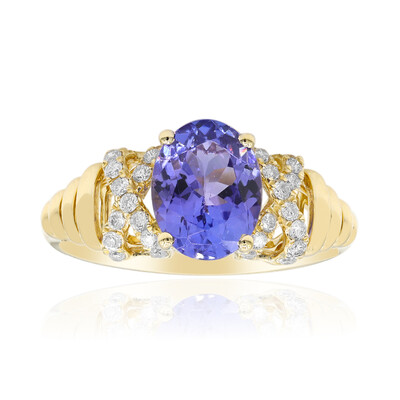 Anillo en oro con Tanzanita AAA (CIRARI)
