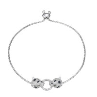 Brazalete en plata con Zircón