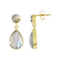 Pendientes en plata con Labradorita
