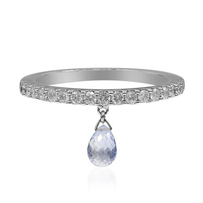 Anillo en oro con Zafiro azul Ceylon (Estée Collection)