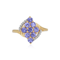 Anillo en plata con Tanzanita