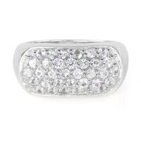 Anillo en plata con Zafiro blanco