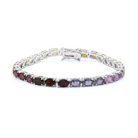 Brazalete en plata con Citrino
