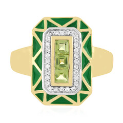 Anillo en plata con Peridoto