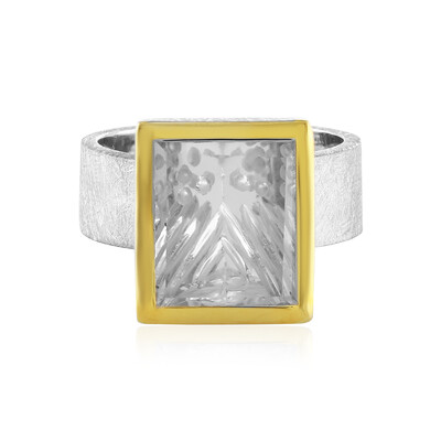 Anillo en plata con Cuarzo blanco