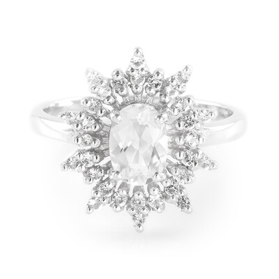 Anillo en plata con Goshenita