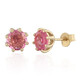 Pendientes en oro con Zafiro rosa de Madagascar (de Melo)