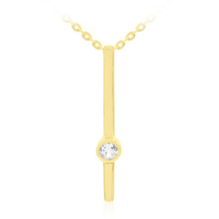 Collar en plata con Topacio blanco
