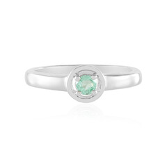Anillo en plata con Esmeralda de Etiopía