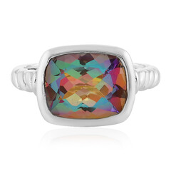 Anillo en plata con Cuarzo aurora boreal