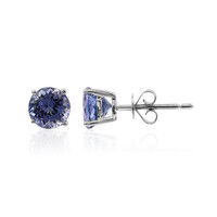 Pendientes en oro con Tanzanita AAA
