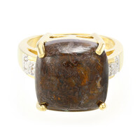 Anillo en plata con Cuarzo Dinosaurio
