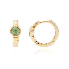 Pendientes en oro con Demantoide de Namibia (CUSTODANA)