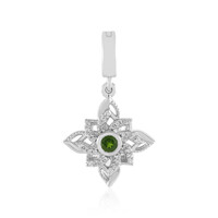 Colgante en plata con Diópsido de Rusia