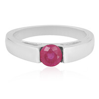 Anillo en plata con Rubí de Madagascar