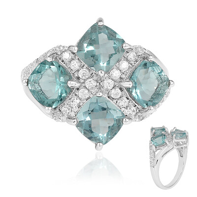 Anillo en plata con Fluorita de Esperanza