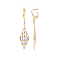 Pendientes en plata con Tanzanita